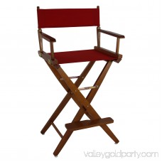 Extra-Wide Premium 30 Directors Chair Natural Frame W/Red Color Cover 563751214